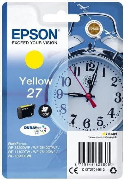 Epson 27, žltá (C13T27044012)